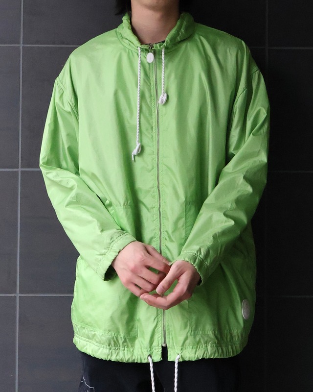 coloring zip up nylon jacket