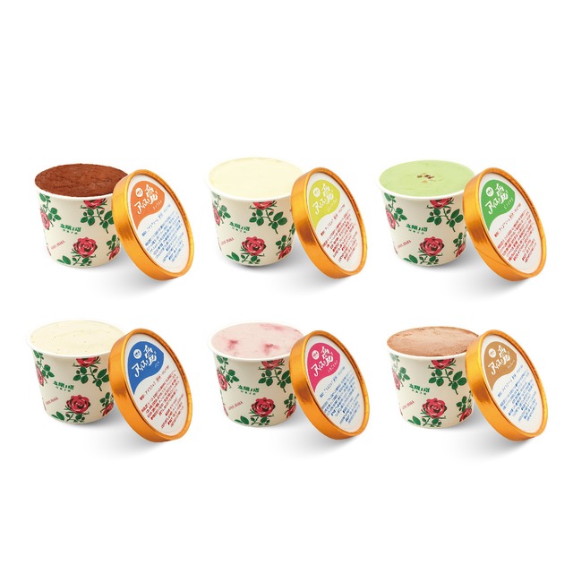 アイスジェラート【アイスを愛す】6種セット（バニラ/いちごミルク/ピスタチオ/レモンヨーグルト/チョコレート/ティラミス)