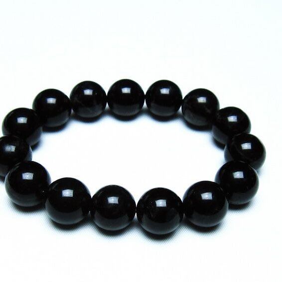 モリオン 黒水晶 ブレスレット 14mm 一点物 メール便可 [M便 1/10] 111-46354