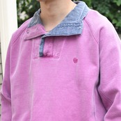 design half button sweat