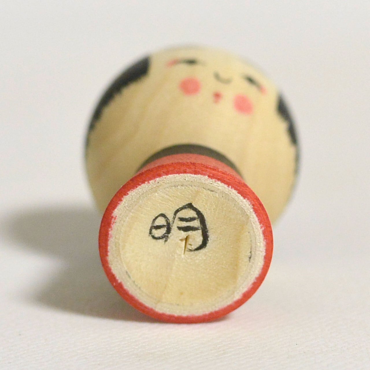 小寸こけし（ミニこけし） 約1寸 約3.5cm 鈴木明 工人（作並系）#2267