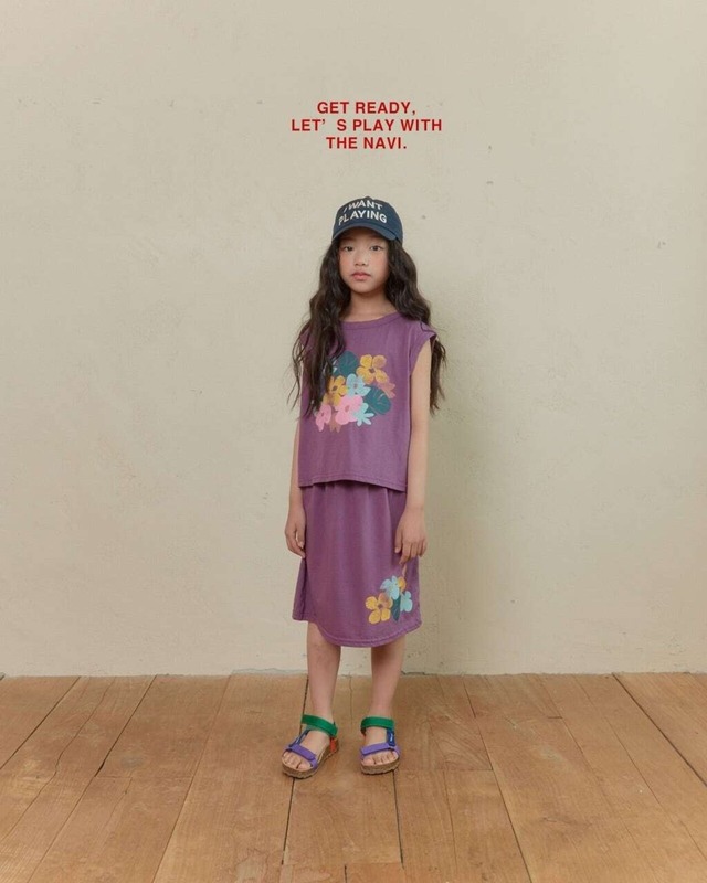 《予約》navi. ¨ flower tank top ¨ 26summer
