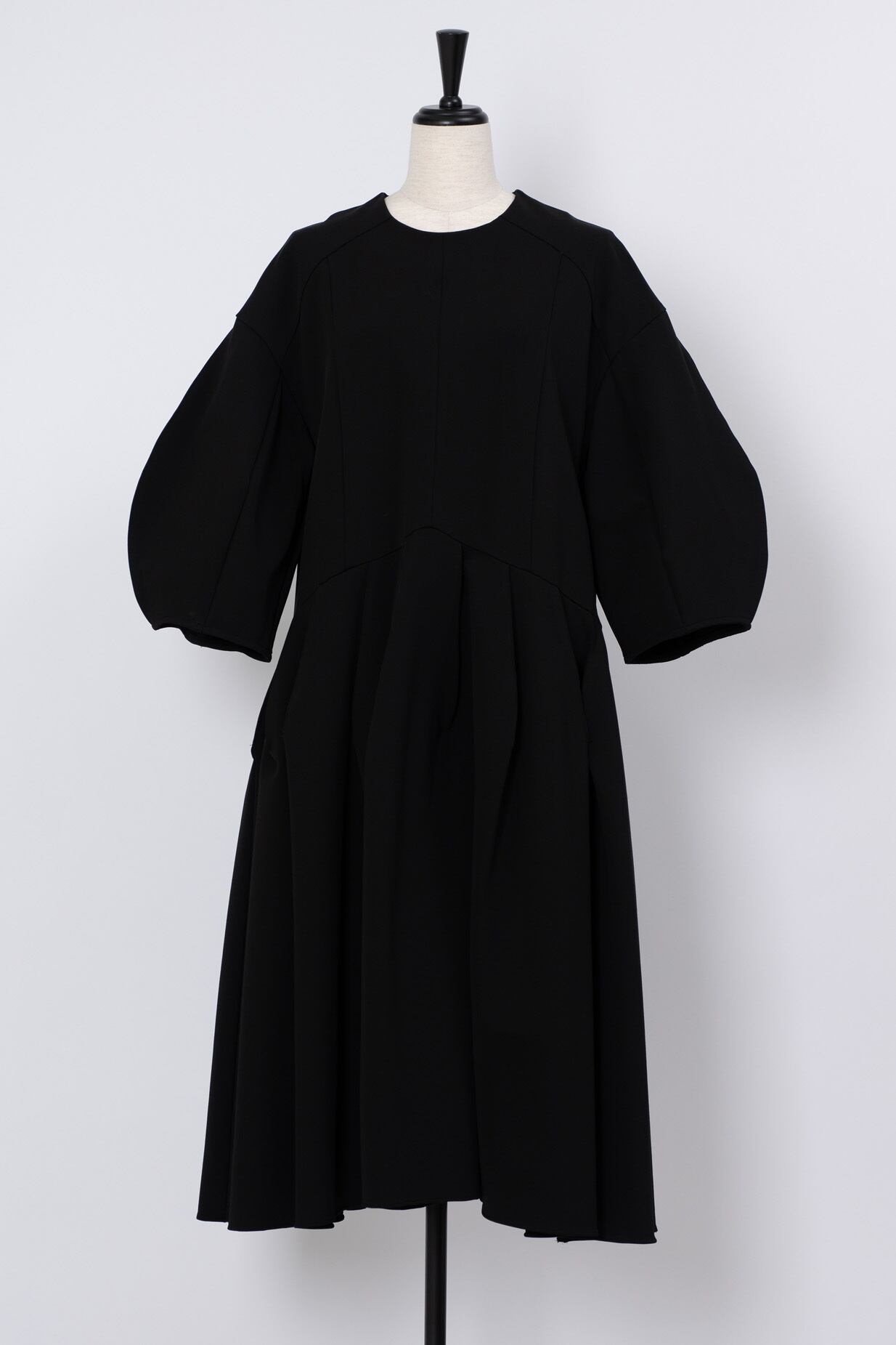 Compact Jersey VASE Dress BLACK