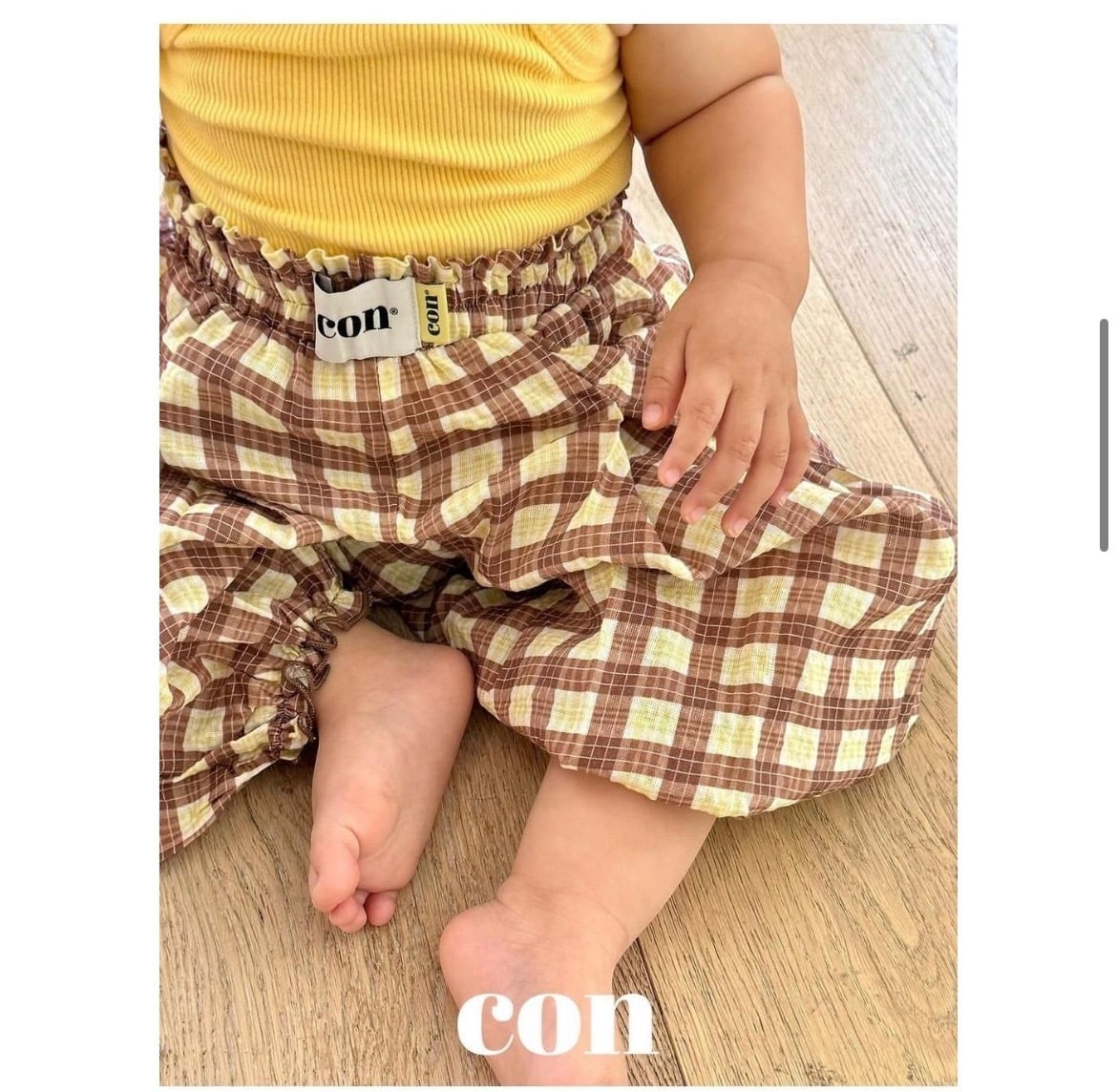 【予約】CON チェックパンツ 70~110