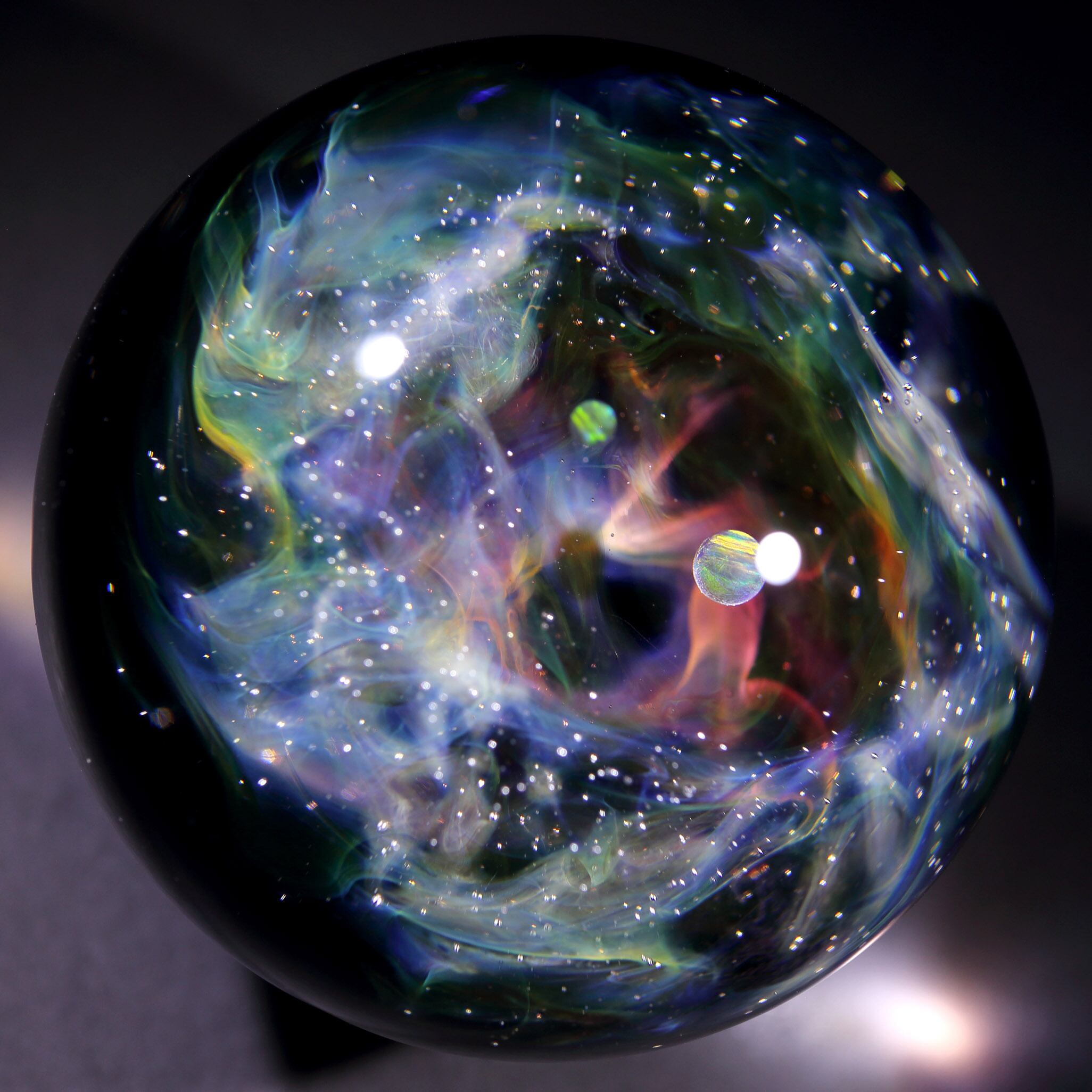 60mm Nebula Galaxy Glass Marble 星雲状宇宙ガラスマーブル