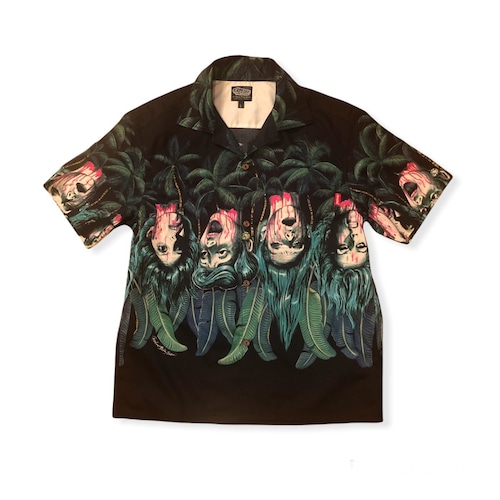 【EROSTIKA】エロスティカ "SEVERED LADY HEAD” OPEN SHIRT (BLACK)