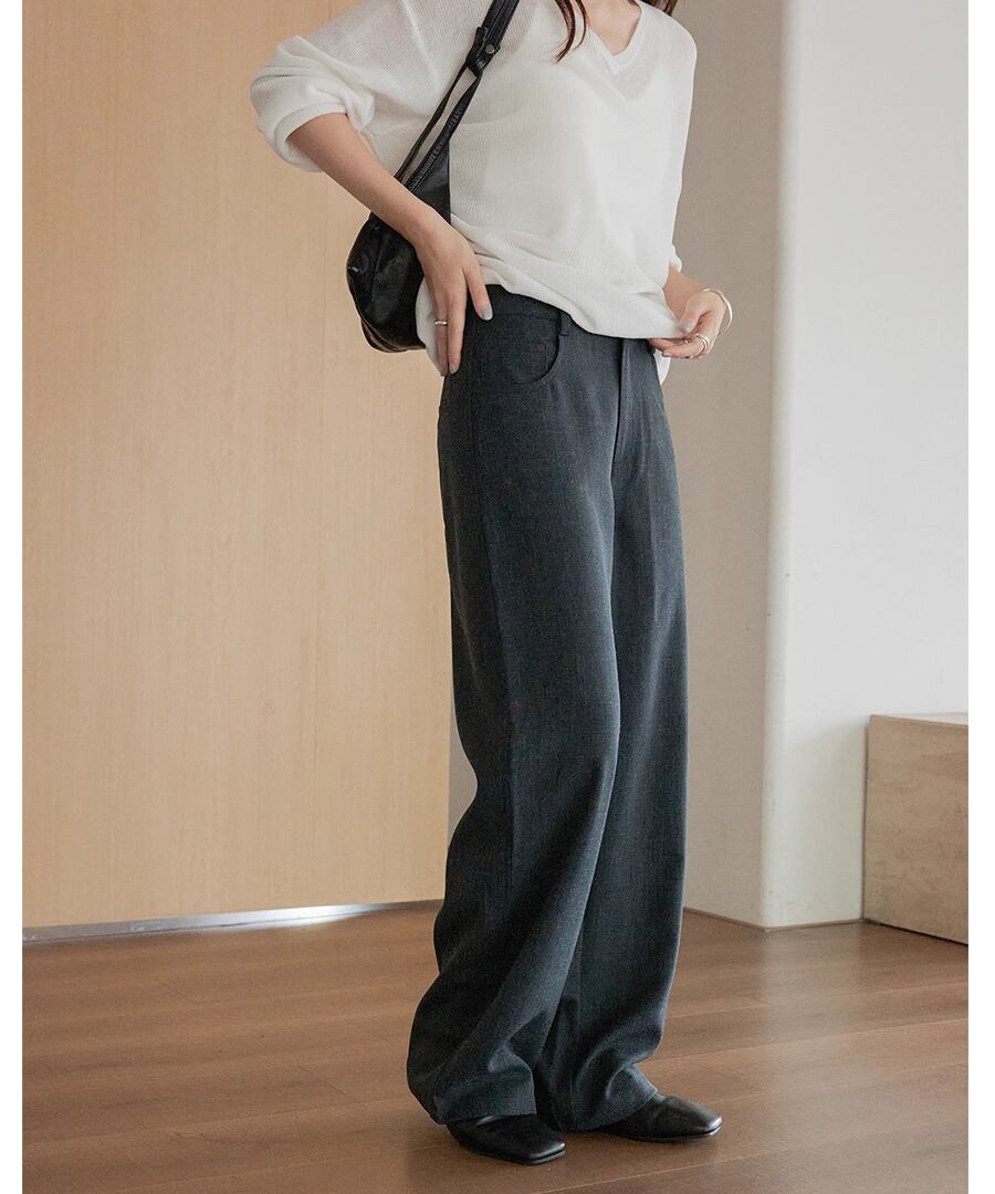 2color◆ワイドレッグパンツ【p-20085】