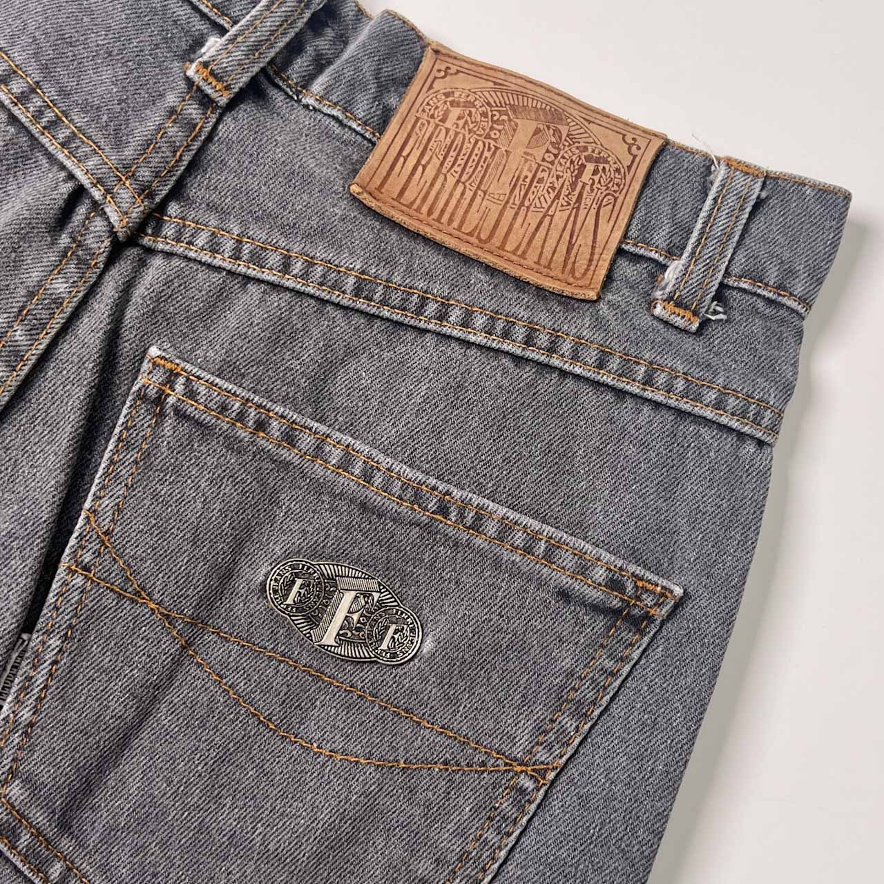 80s~90s イタリア製 FERRE JEANS フェレジーンズ デニムパンツ ジーンズ 30/グレー系 メンズ