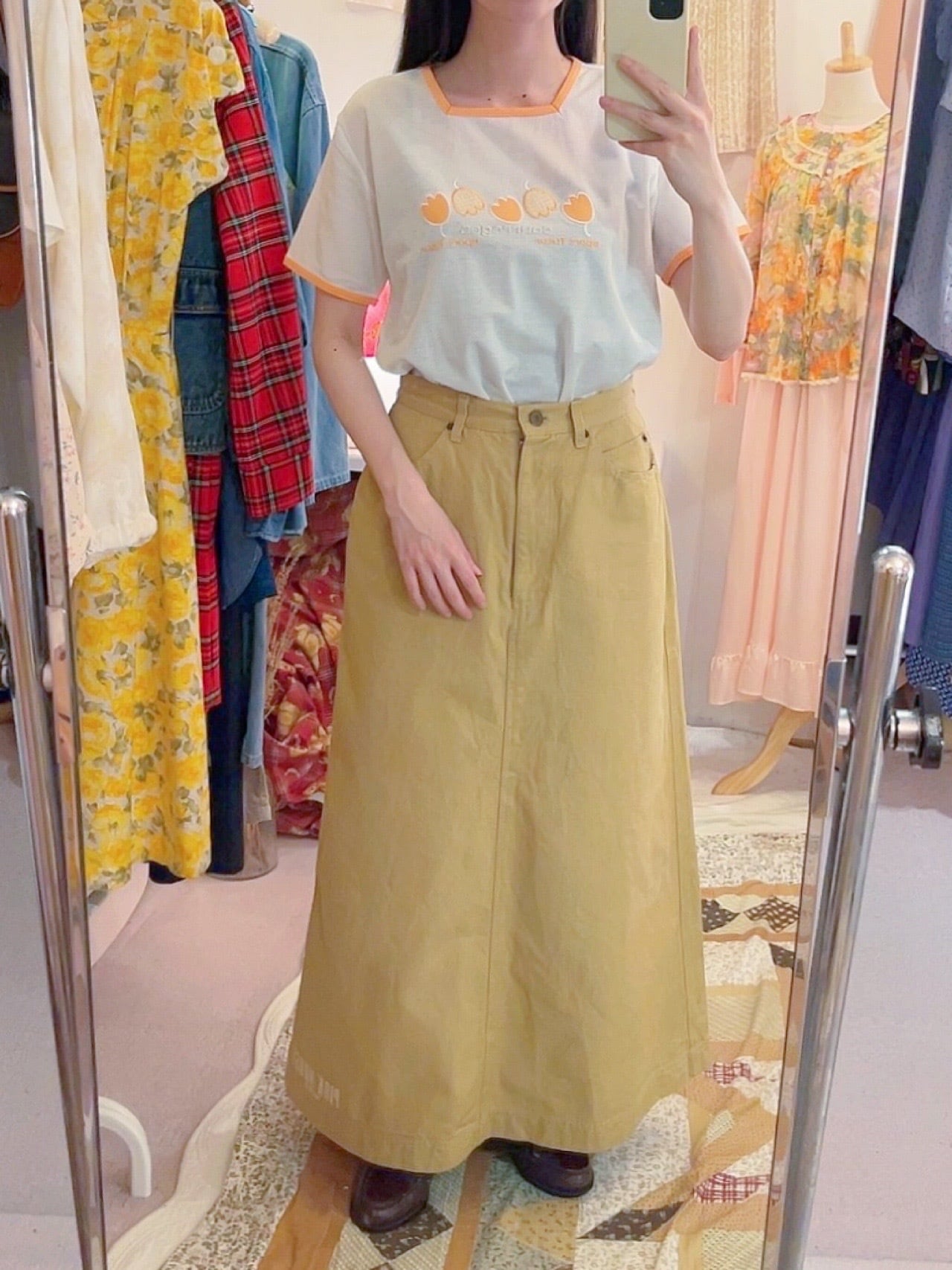 courrèges / tulip applique T-shirt