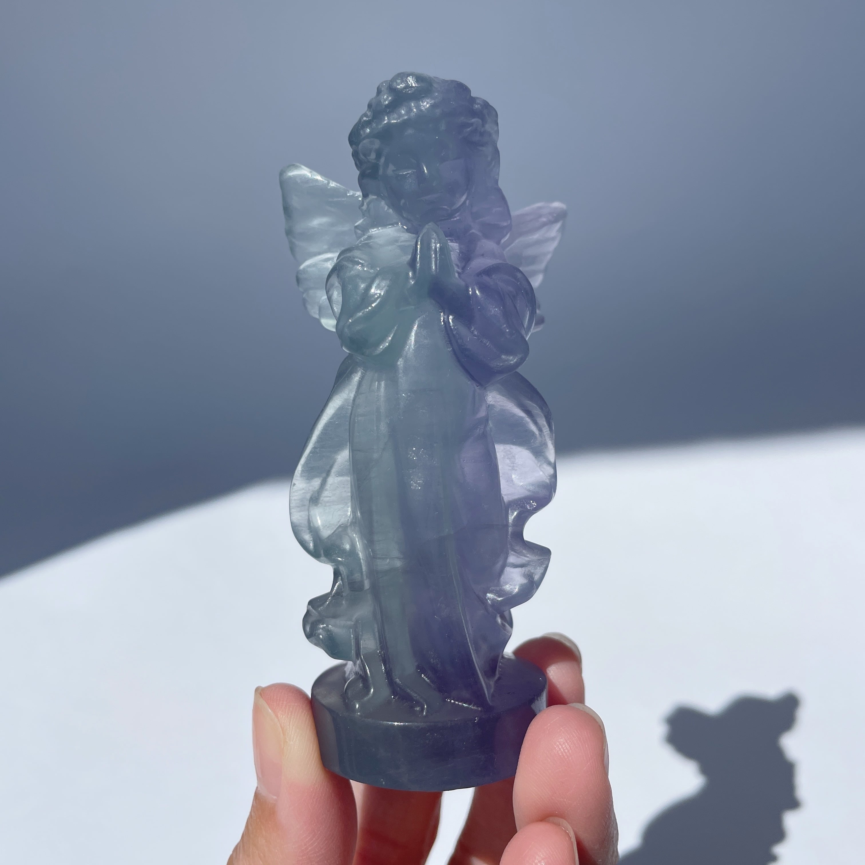 ブルーフローライトのスイートエンジェル12◇Fluorite Angel◇天然石