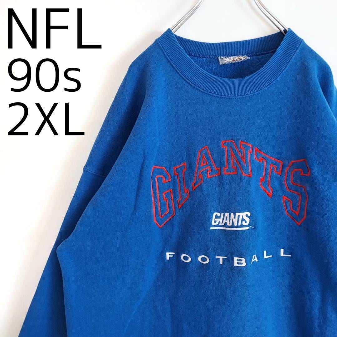 NFLジャイアンツ× Lee 刺繍ロゴ スウェット トレーナー 紺 L 90s