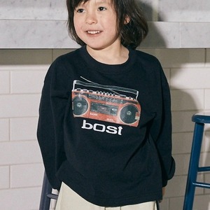 Generator B/S bost L/S Tee【110-160cm】Black