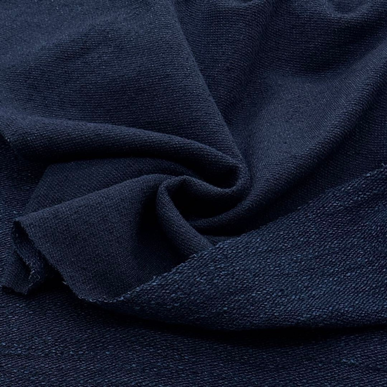 ★TC137◆2m◆訳あり◆ウールアクリル混裏毛ニット生地◆ネイビー