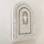 しろこまタオ "w-p-03-12 ‘24 04 10"  SHIROKOMA Tao/woodcut papercutting embossing（オリジナルフレーム入り） thumbnail 2