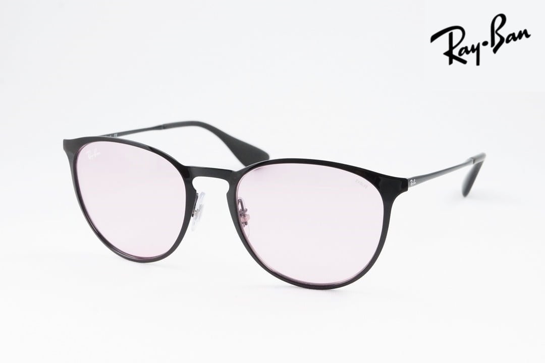 美品 付属品完備 レイバン RB3539 002/Q3 調光レンズ 黒 Ray-Ban 調光 サングラス RB3539 002/Q3 ERIKA METAL エリカ メタル