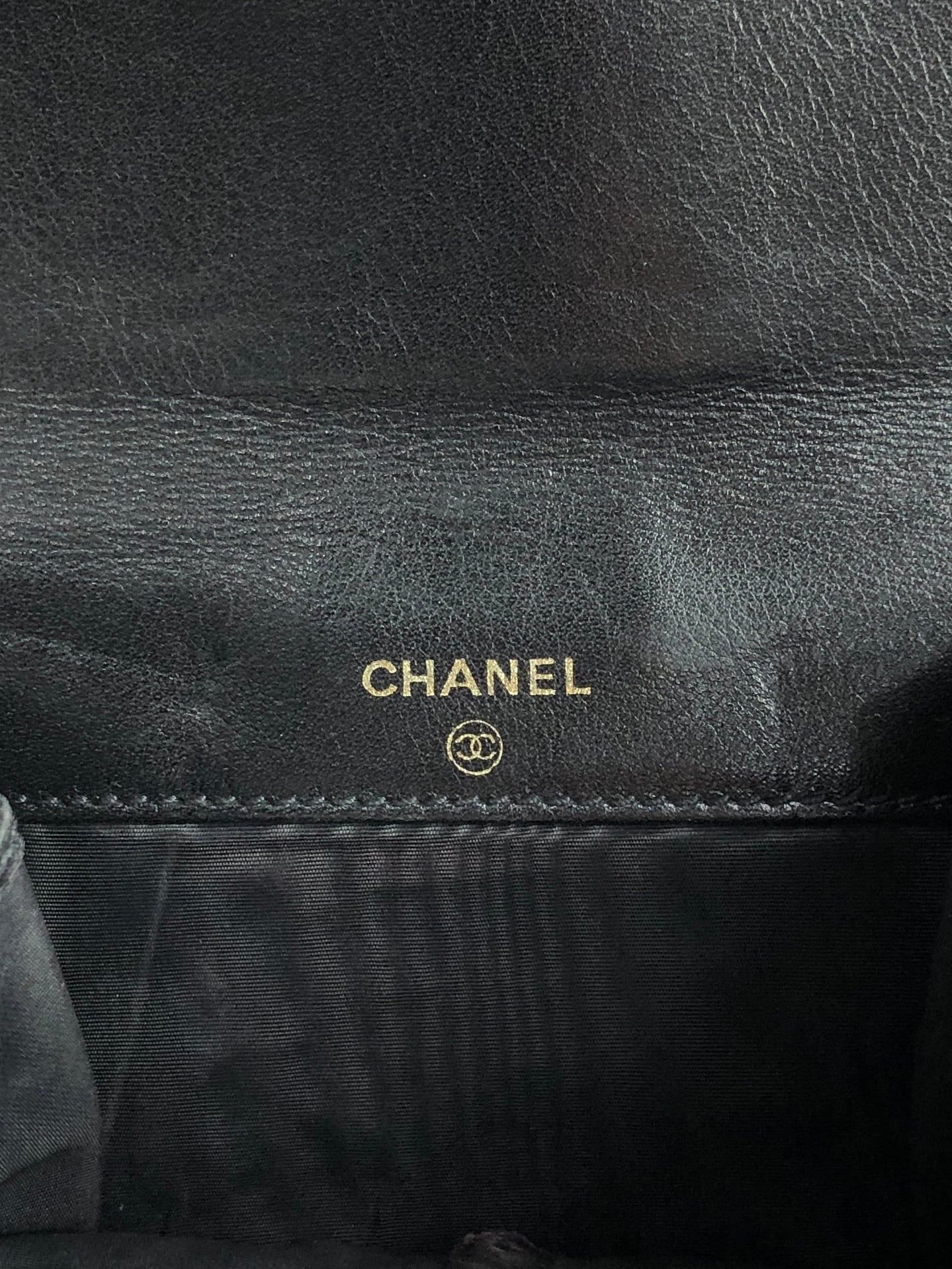 CHANEL シャネル 財布 ブラック ココマーク レザー 2つ折り vintage