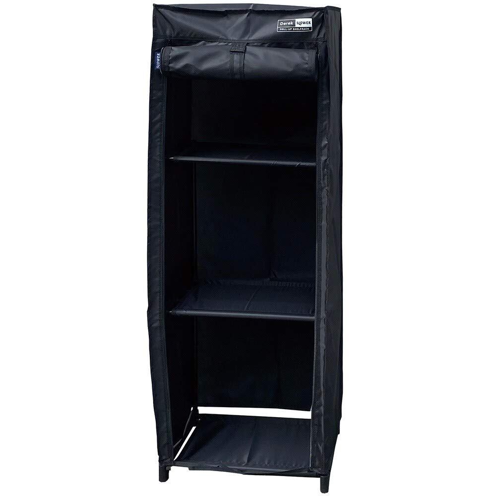 スロウワー ハンガーラック 小 ROLL-UP SHELFRACK Derek(L) BLACK ブラック SLW240