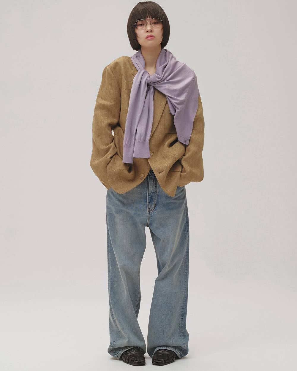 TODAYFUL トゥデイフル Boyfriend Linen Jacket 12610107 BLK | ANERCA