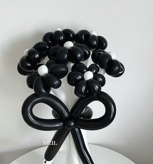 balloon flower bouquet-リボンver-【全17色】