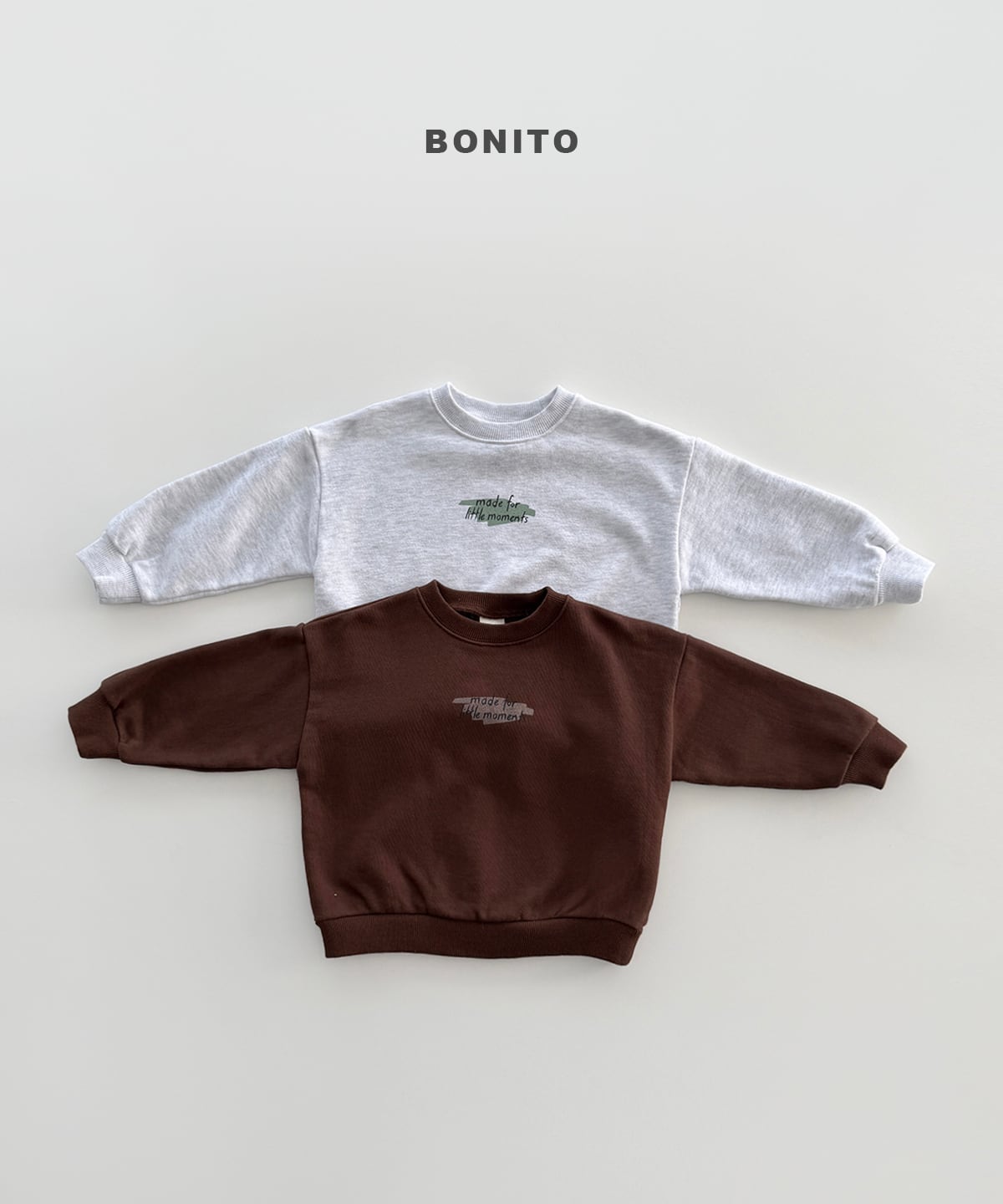 【Jr.size】moment sweatshirt【BONITO】※9月中旬発送予定
