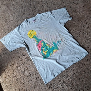 "wolf" アメリカ製 プリントTシャツ used [306075]