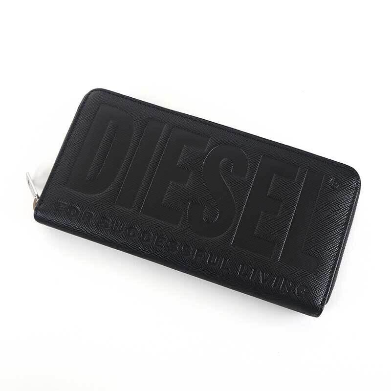 ディーゼル DIESEL 財布 ラウンドファスナー長財布 メンズ ブラック X08178 P0408 T8013 24 ZIP