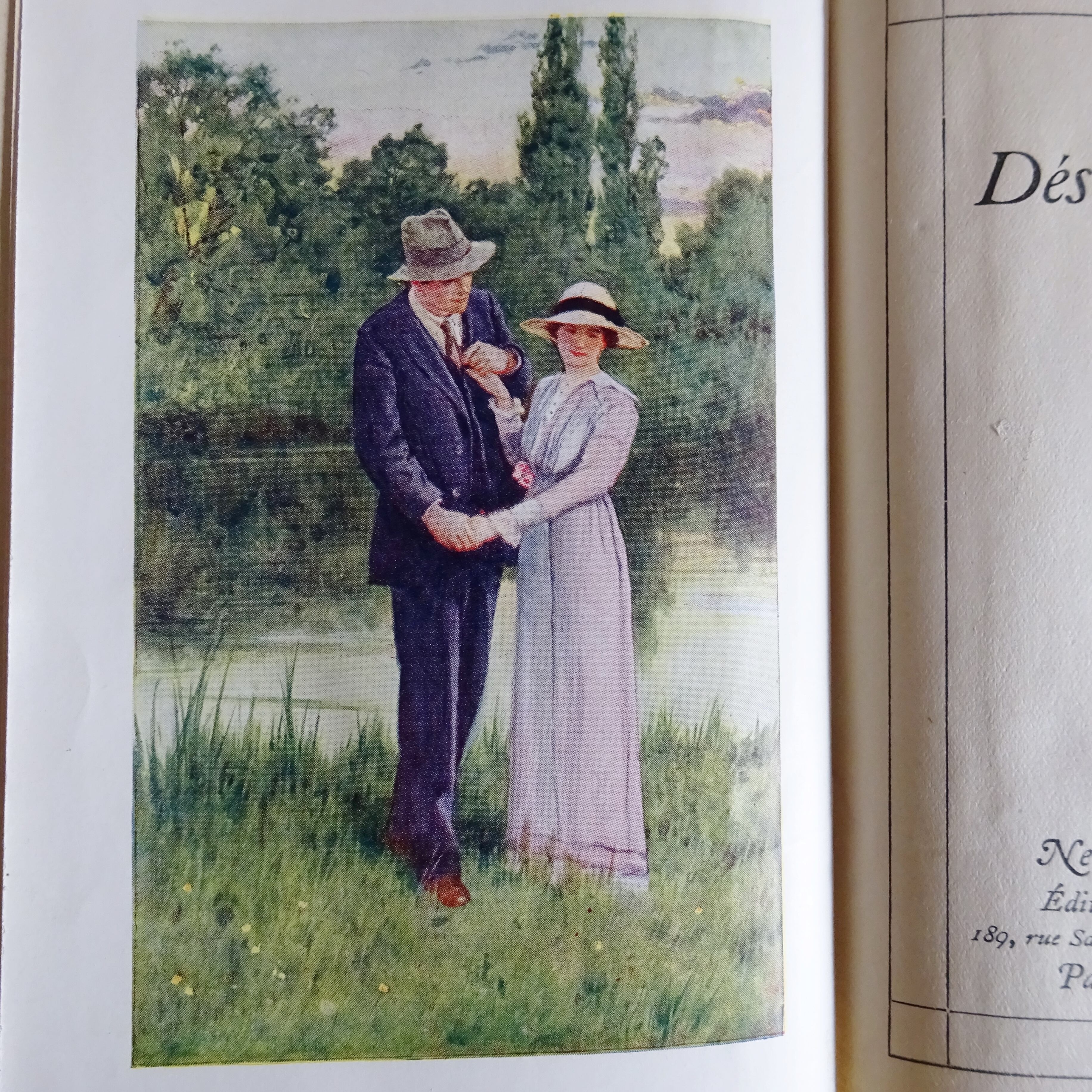 Livres anciens 《NELSON》Lettres dorées＊Nの本