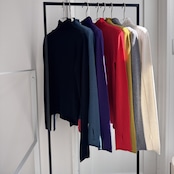 【予約1週間】2025くしゅモック指穴knit/ブルー