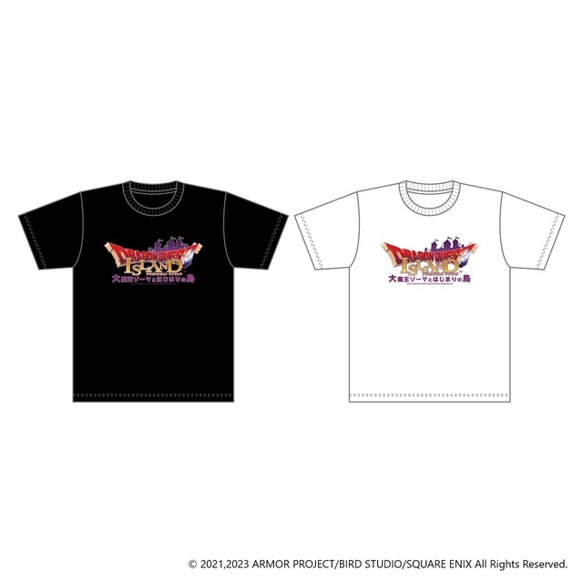 ドラゴンクエスト　Tシャツロゴ　＜黒・白＞