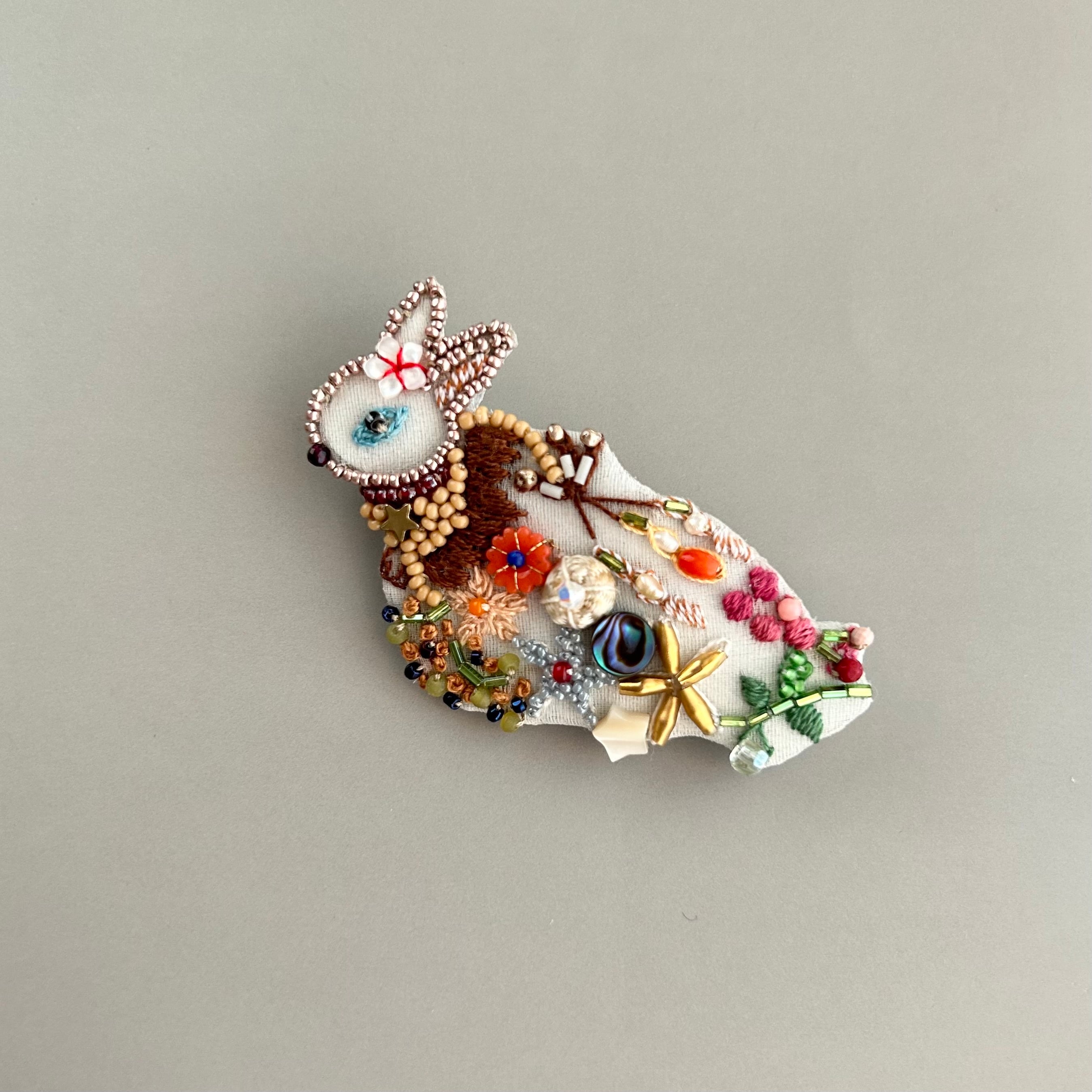 Studio Rika パリのうさぎブローチ(京都) 材料キット