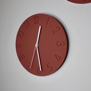 大きめな数字のモルタル時計【受注生産】