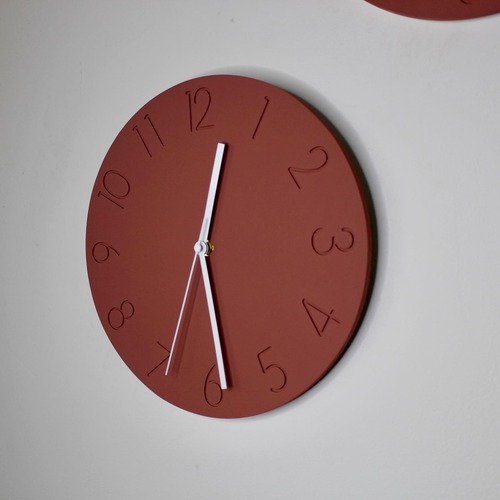 大きめな数字のモルタル時計【受注生産】