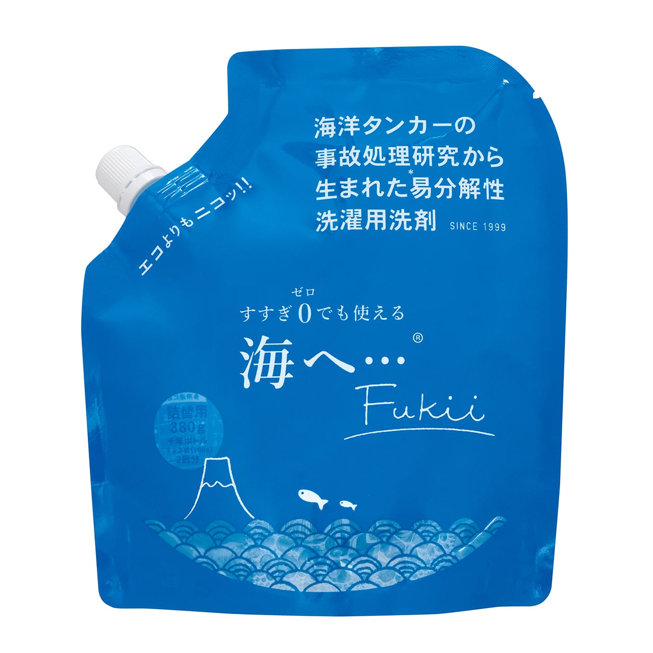 海へ…Fukii 詰替パック（380g）｜がんこ本舗｜衣類洗濯用洗剤