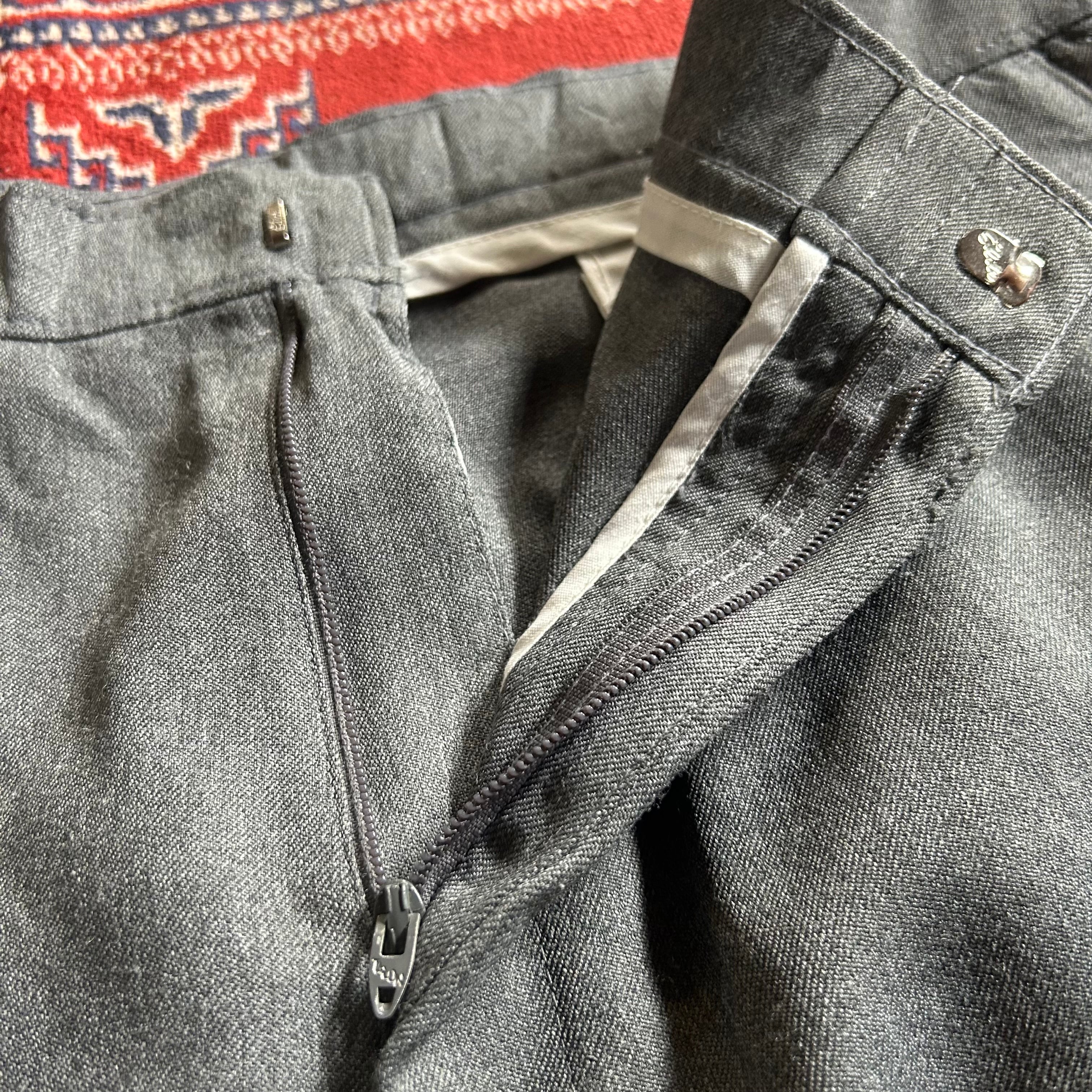 90s USA Levi's アクションスラックス W36 L32 グレーlp_TRS - スラックス