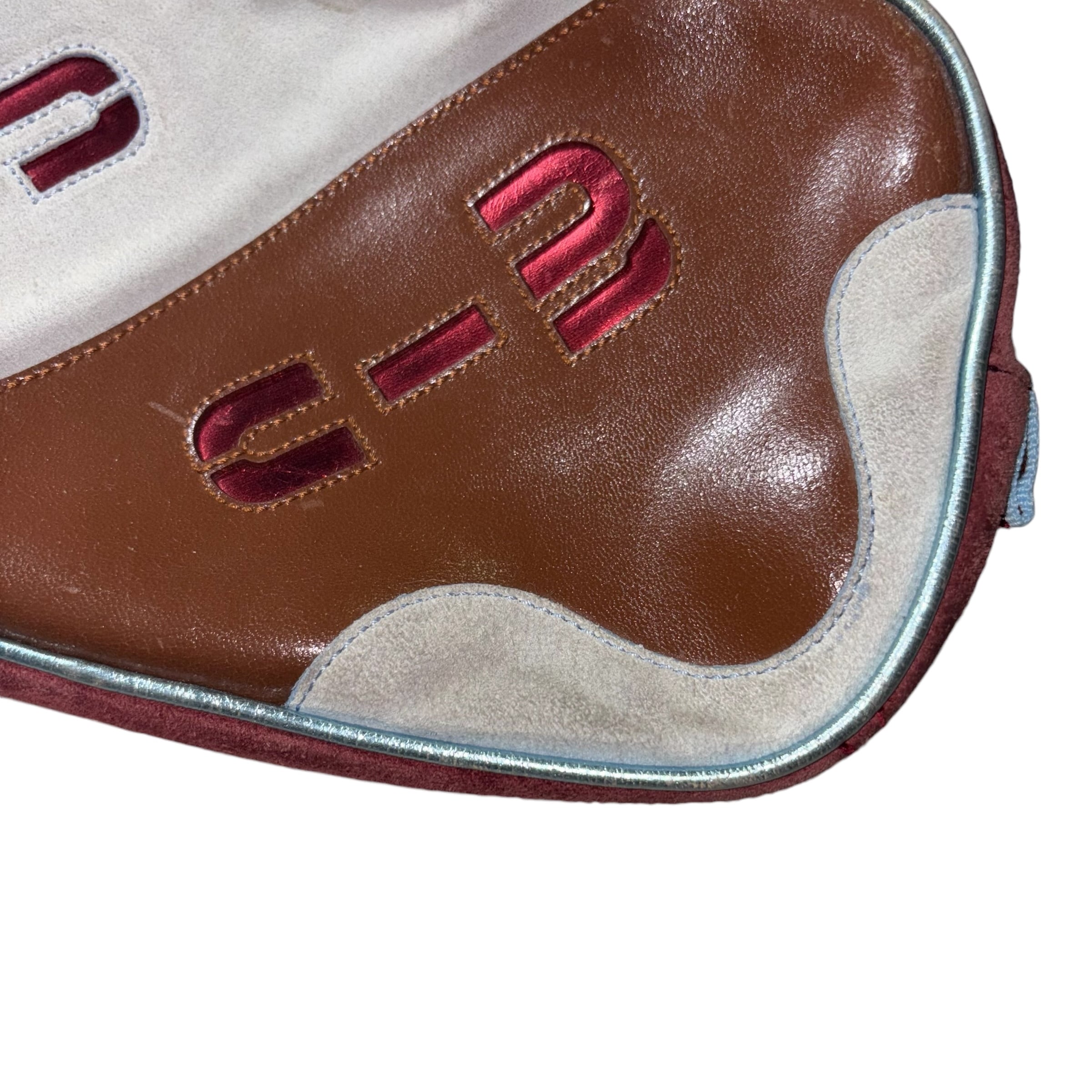 archive MIU MIU leather × nylon waist pouch “miu miu” | NOIR ONLINE