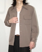 40s Mc GREGOR Wool Gabardine Open Collar Shirt