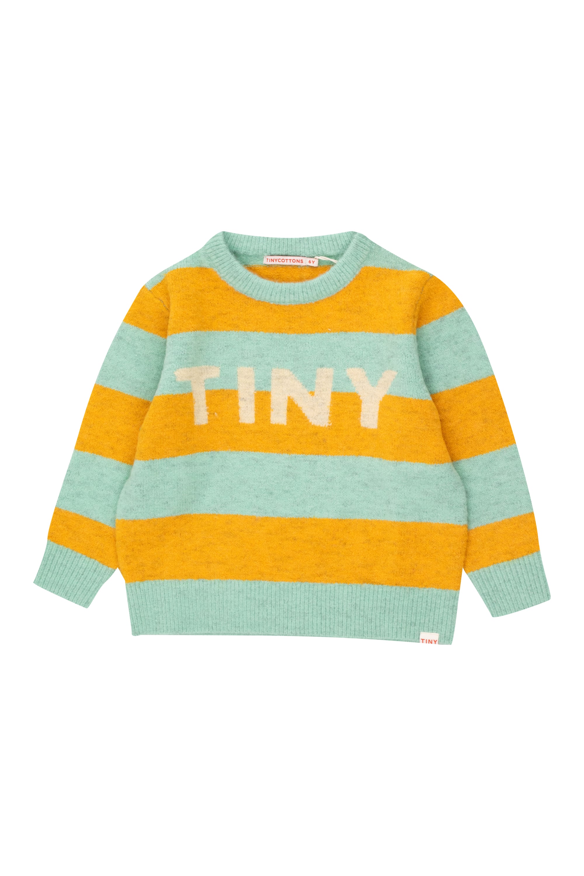tinycottons/STRIPES SWEATER-deep yellow/emerald