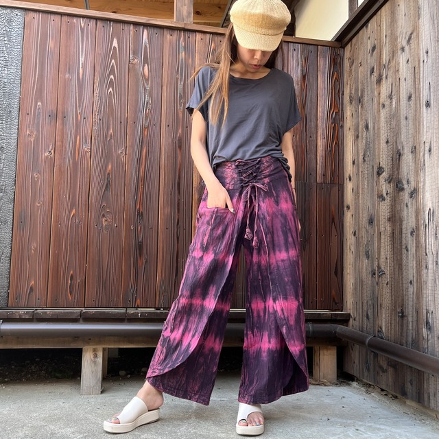 タイダイラップパンツ