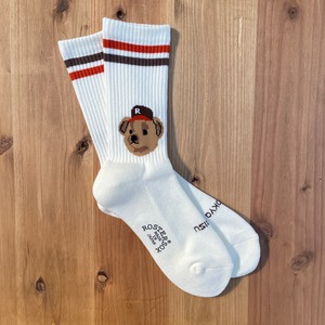 ROSTER SOX(ロスターソックス) RS-281 "TEAM BEAR" 靴下 日本製 ブラウン