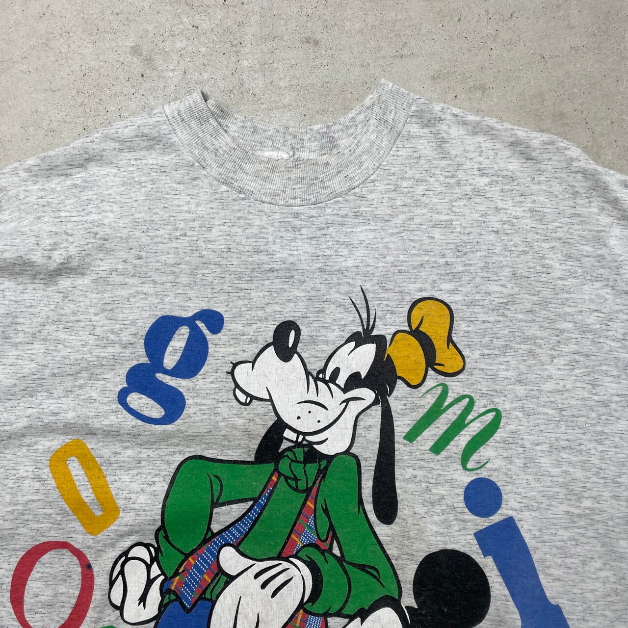 DISNEY MICKEY MOUSE GOOFY ディズニーキャラクタープリントT DISNEY MICKEY MOUSE GOOFY ディズニーキャラクタープリントT