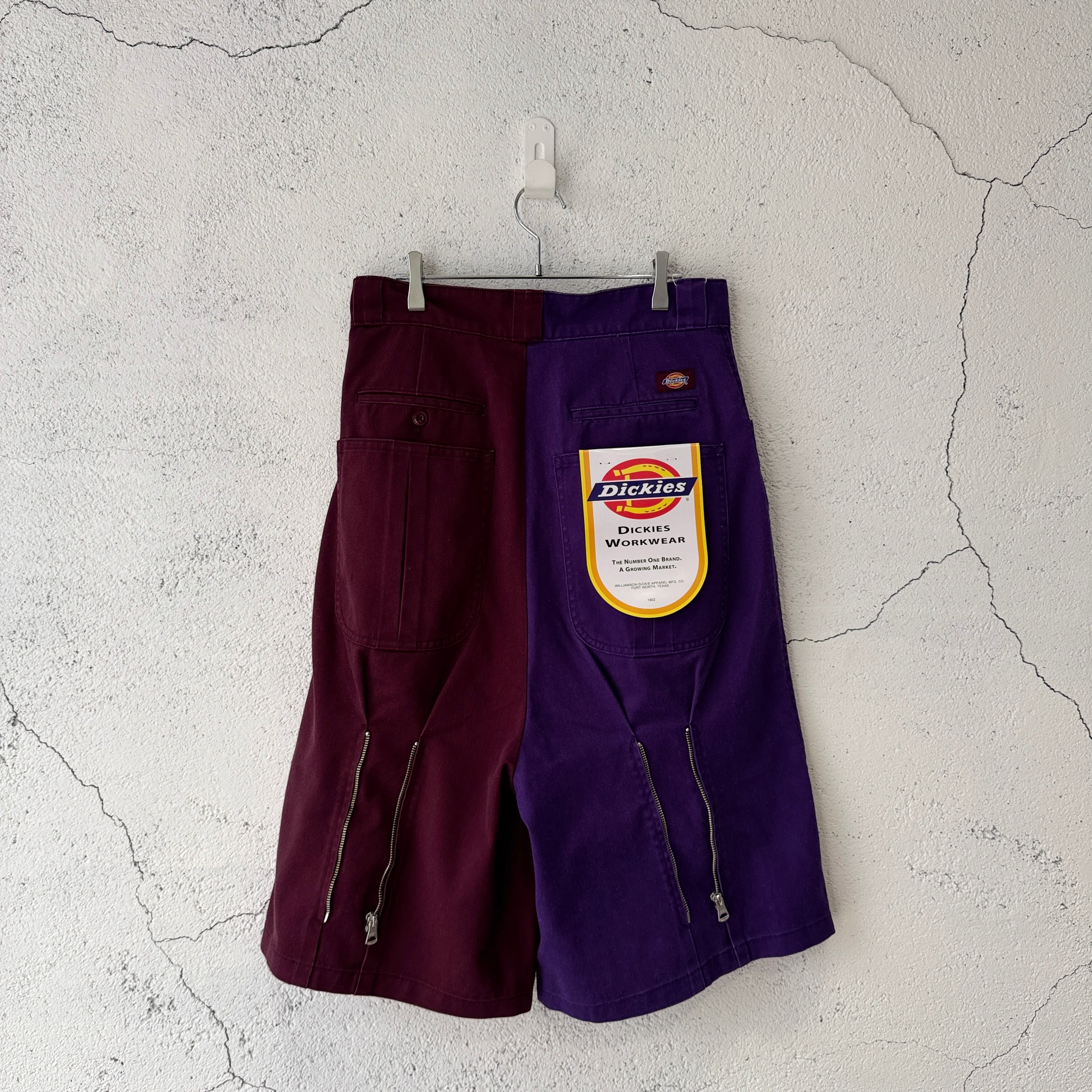 KIDILL / DICKIES BONDAGE SHORT PANTS / MAROON × MID PURPLE | ふぁいん