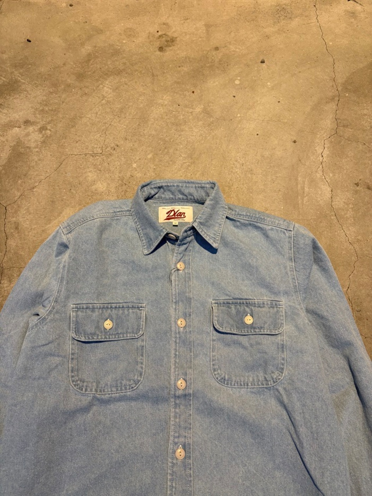 DLAN / DENIM SHIRT / WORK SHIRT / デニムシャツ / ワークシャツ / BLEACH WASH - 2