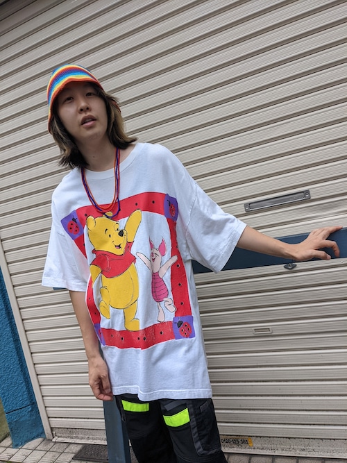 "WINNIE THE POOH" print tee vintage