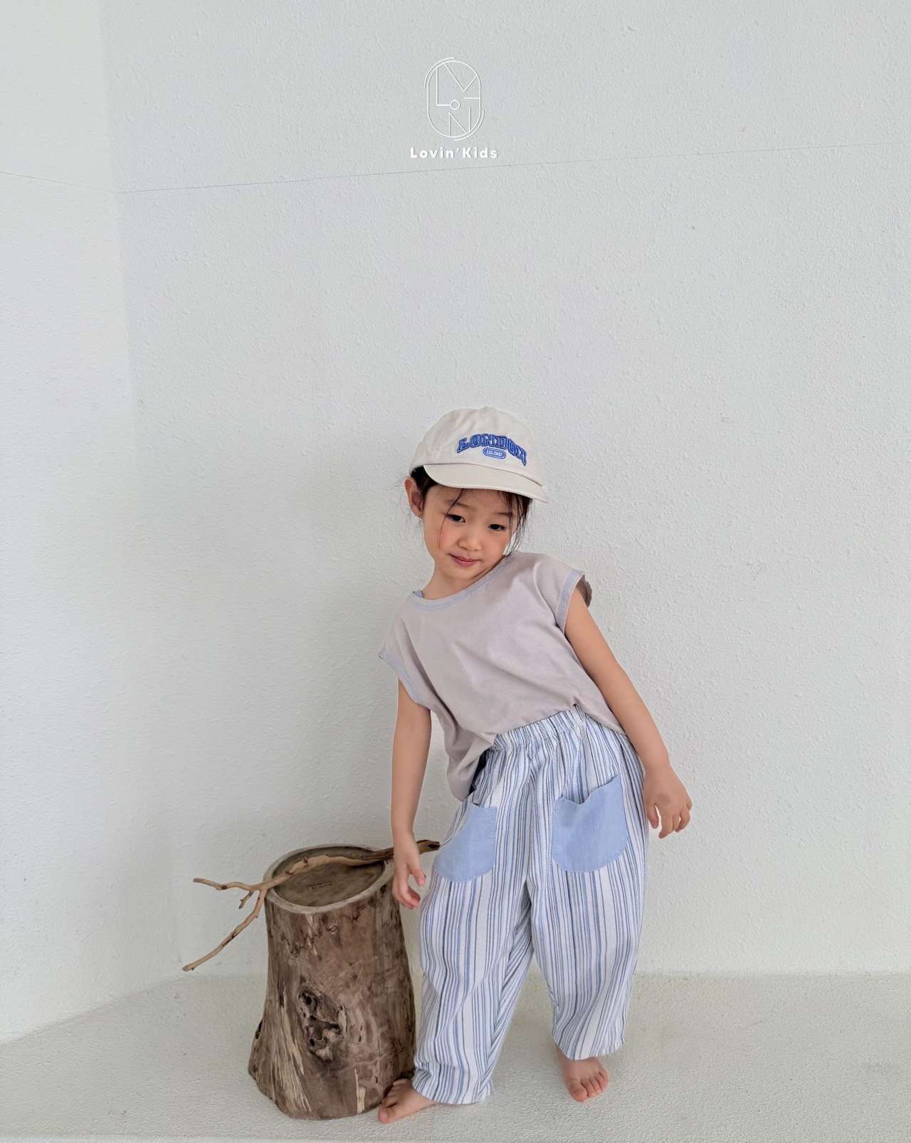 [Lovin' Kids] Monostripe Pants / [러빈] 모노스트라이프팬츠