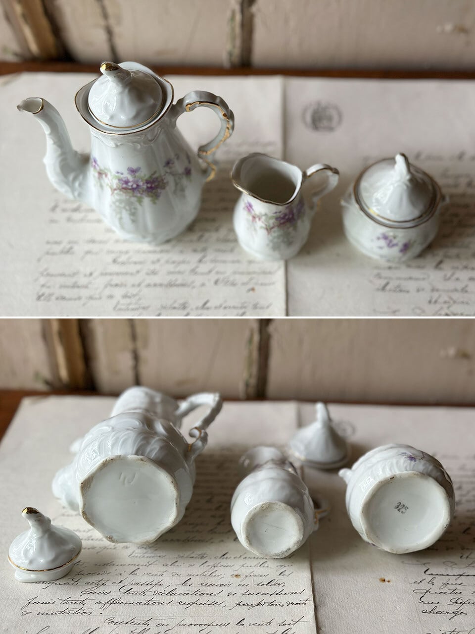 スミレのミニチュアティーセット ディネット おままごと | Brocante de