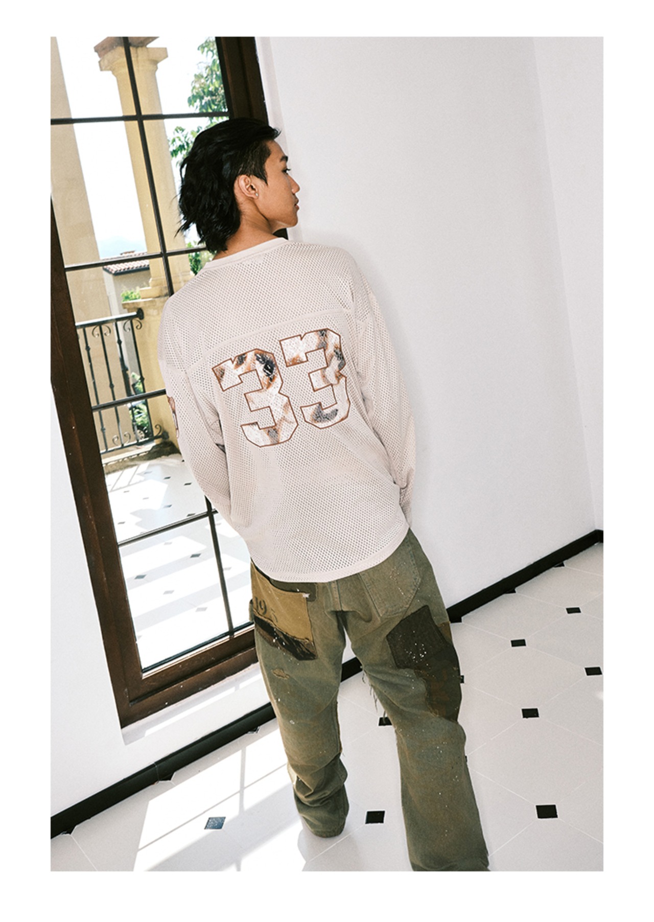 細く見せたくない設計｜アメリカンメッシュLS Tシャツ(LS00017)
