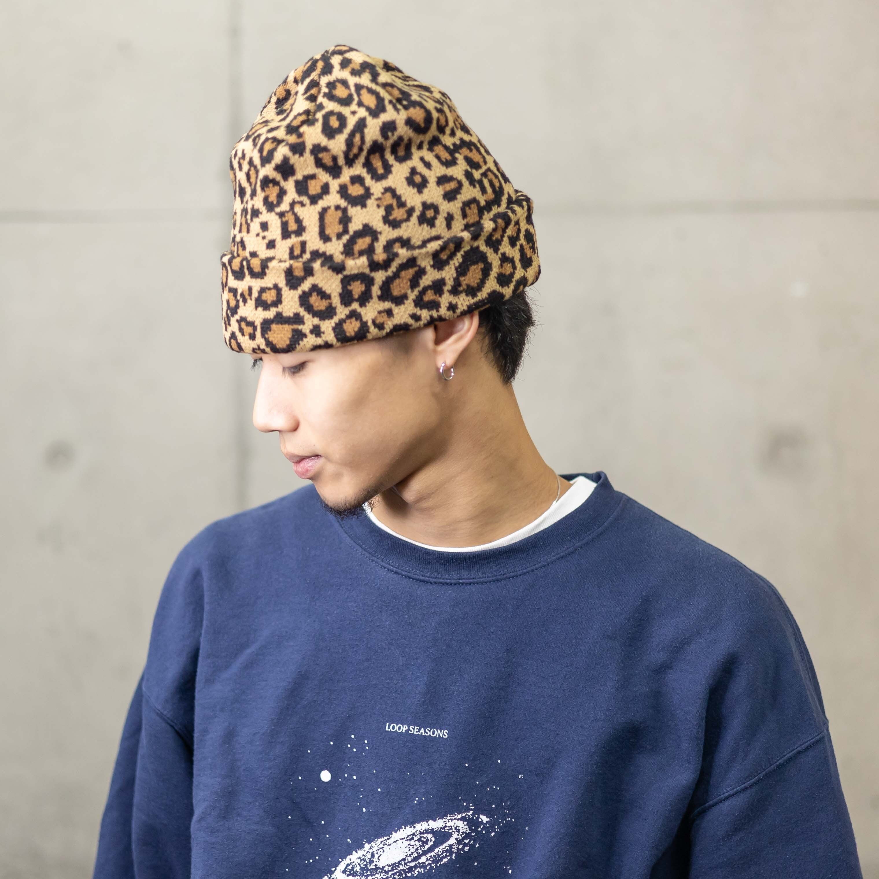 レオパード柄ニット