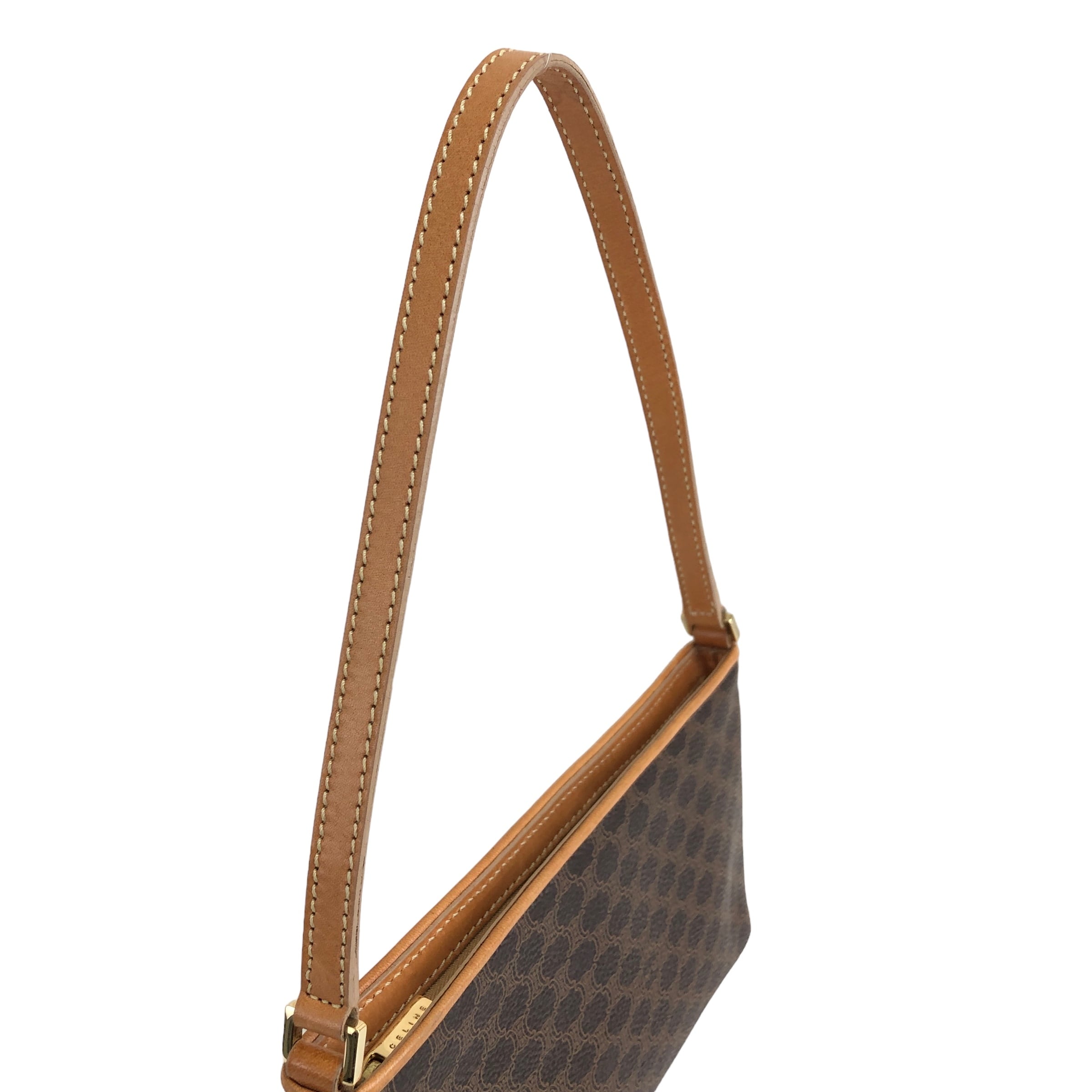 CELINE セリーヌ マカダム レザー ホーボーバッグ ミニバッグ