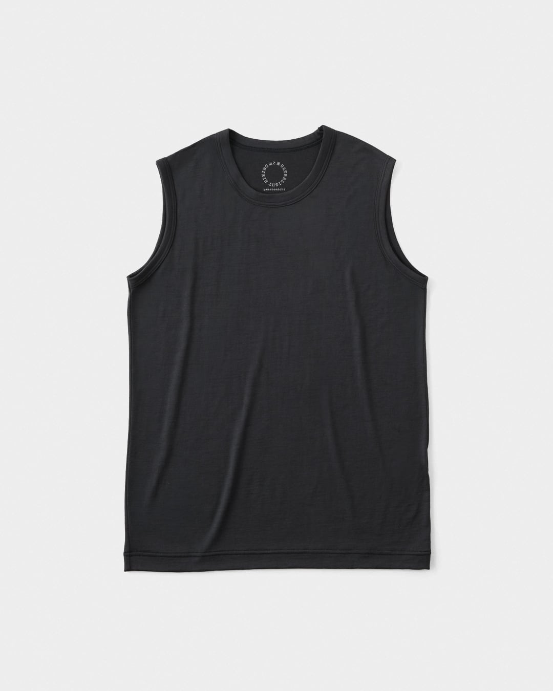 山と道 / 100% Light Merino Sleeveless - Women #Charcoal