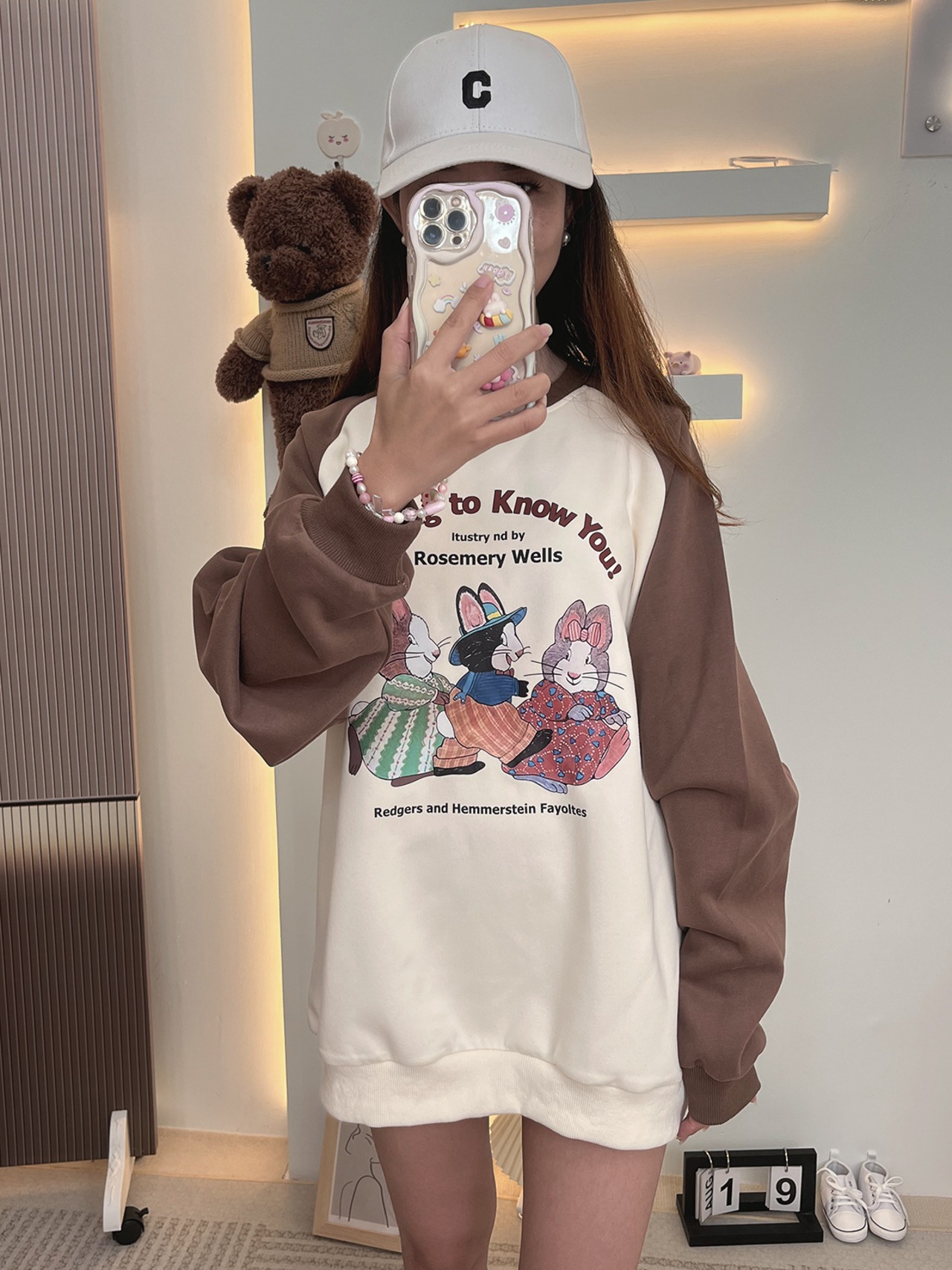 〈S ~XL size 残りわずか〉 rabbitロゴトレーナー 大人 - 2